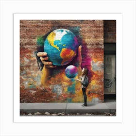 World In The Palm Of Your Hand Art Print