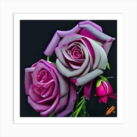 Craiyon 233052 Diamond Diamond Diamond Hands Will Be Stacked With Roses Art Print