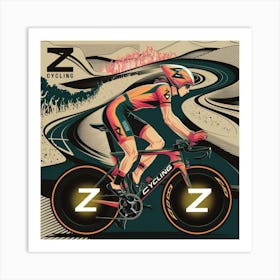 Z Cycling Art Print