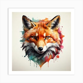 Fox Head 1 Art Print