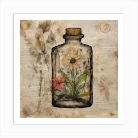 Message In A Bottle Art Print