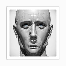 Human Face 2 Art Print