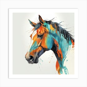 Colorful Horse Art Print