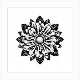 Flower Tattoo Design Art Print