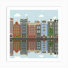 Amsterdam In A Row 4 Art Print