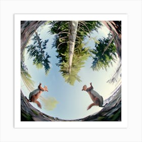 Morning In A Pine Tree Forest (II) Art Print