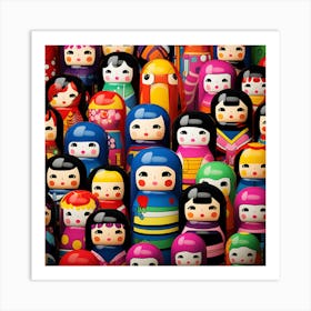 Many Asian Dolls 1 Art Print