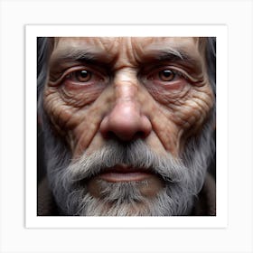 Portrait Of An Old Man Art Print