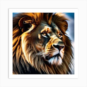 Lion Portrait 11 Art Print