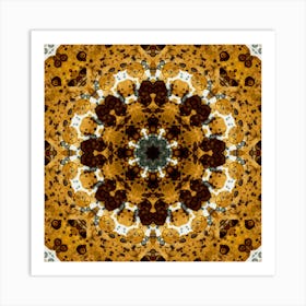 Abstraction A Small Pattern Of Coffee 3 Art Print