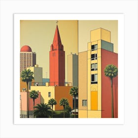 California Cityscape Art Print