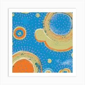 Abstract Circles 1 Art Print