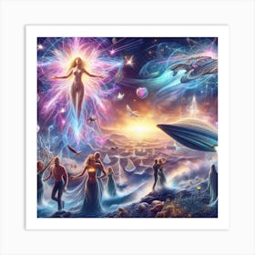 Angels Of The Universe Art Print