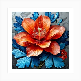 Hibiscus Flower 3 Art Print