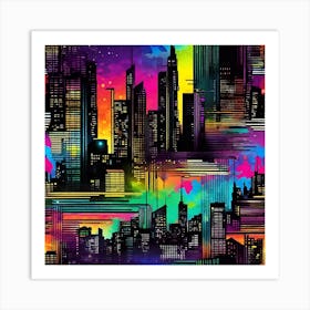 City Skyline 8 Art Print