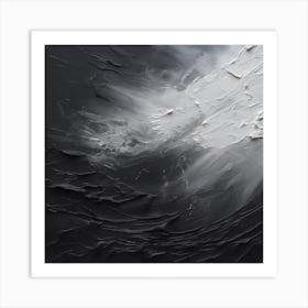 Mysterious Grey Unveiling Art Print