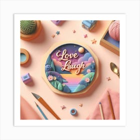 Love Laugh 3 Art Print