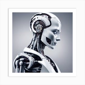 Portrait Of A Robot 17 Art Print