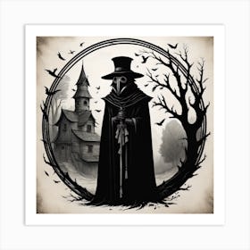 Plague Doctor's House Art Print