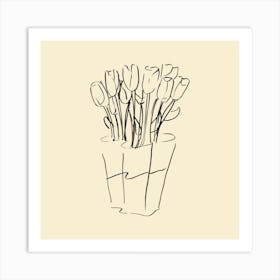 Amsterdam Tulips In A Vase Art Print