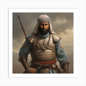 Leonardo Diffusion Xl An Imaginary Image Of A Muslim Warrior 0 Art Print