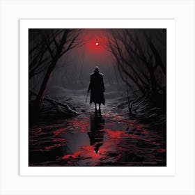 Wolf In The Woods Art Print