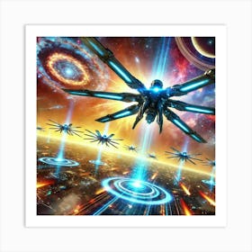 Sunlight Sentinels High Speed Swarms 1 Art Print