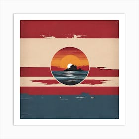 Sunset On The Beach Art Print