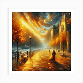 Autumn Evening Art Print