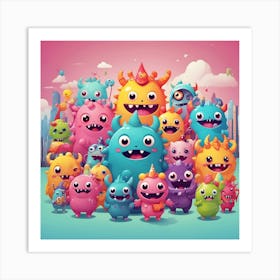 Monsters 1 Art Print