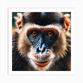 Close Up Of A Monkey 2 Art Print