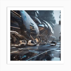 Futuristic City 334 Art Print