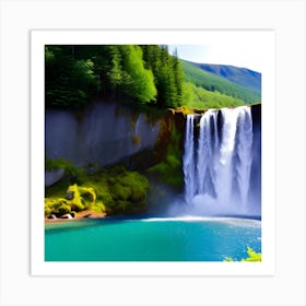 Beautiful Waterfall Art Print