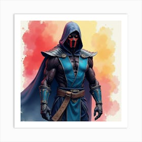 Mortal Kombat Ninja Fighter Concept Art (488) Art Print