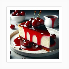 Cherry Cheesecake 1 Art Print