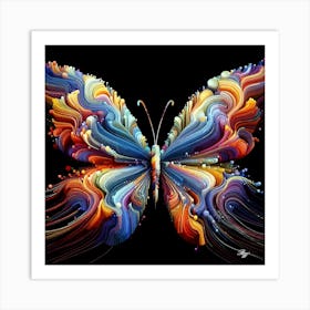 Abstract Butterfly 4 Art Print