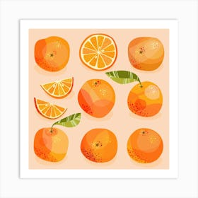 Citrus Orange Fruit Art Print