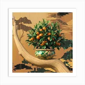 Chinese Orange Tree Art Print