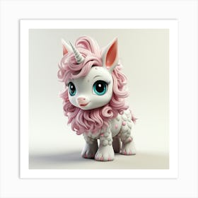 Little Unicorn 26 Art Print