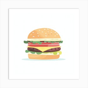 American Burger (24) Art Print