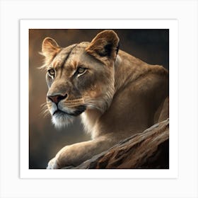 Nice Lion Art Print