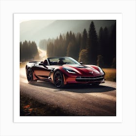 Chevrolet Corvette Convertible Art Print