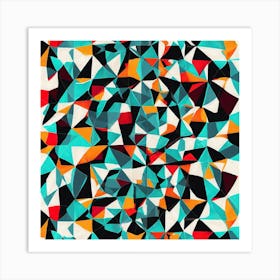 Abstract Triangles 1 Art Print