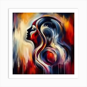 Abstract Of A Woman Art Print