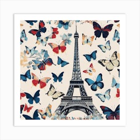 Paris Butterflies 6 Art Print