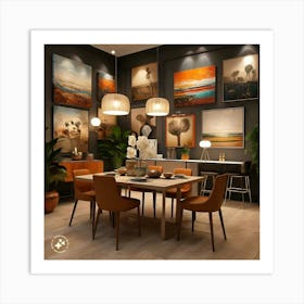 Dining Room Wall Art Art Print