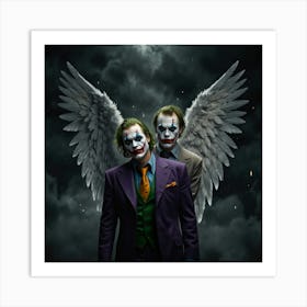 Joker And Batman 1 Art Print