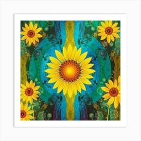 Sunflowers 4 Art Print