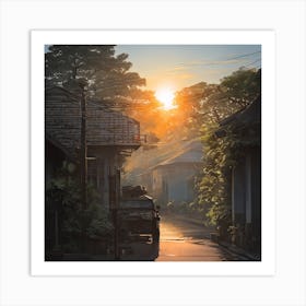 City In The Sun Art Print