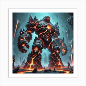 Tectonic Golems 1 Art Print